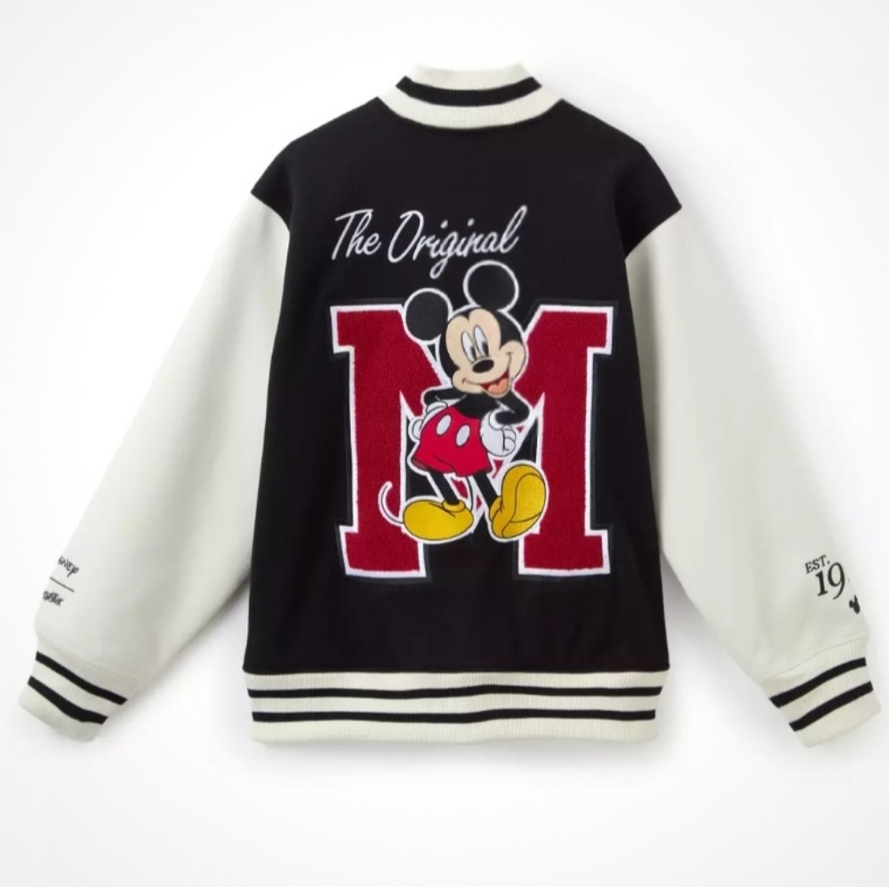 NWT Mickey Mouse Bomber Varsity Jacket for Women by Cakeworthy Size Small